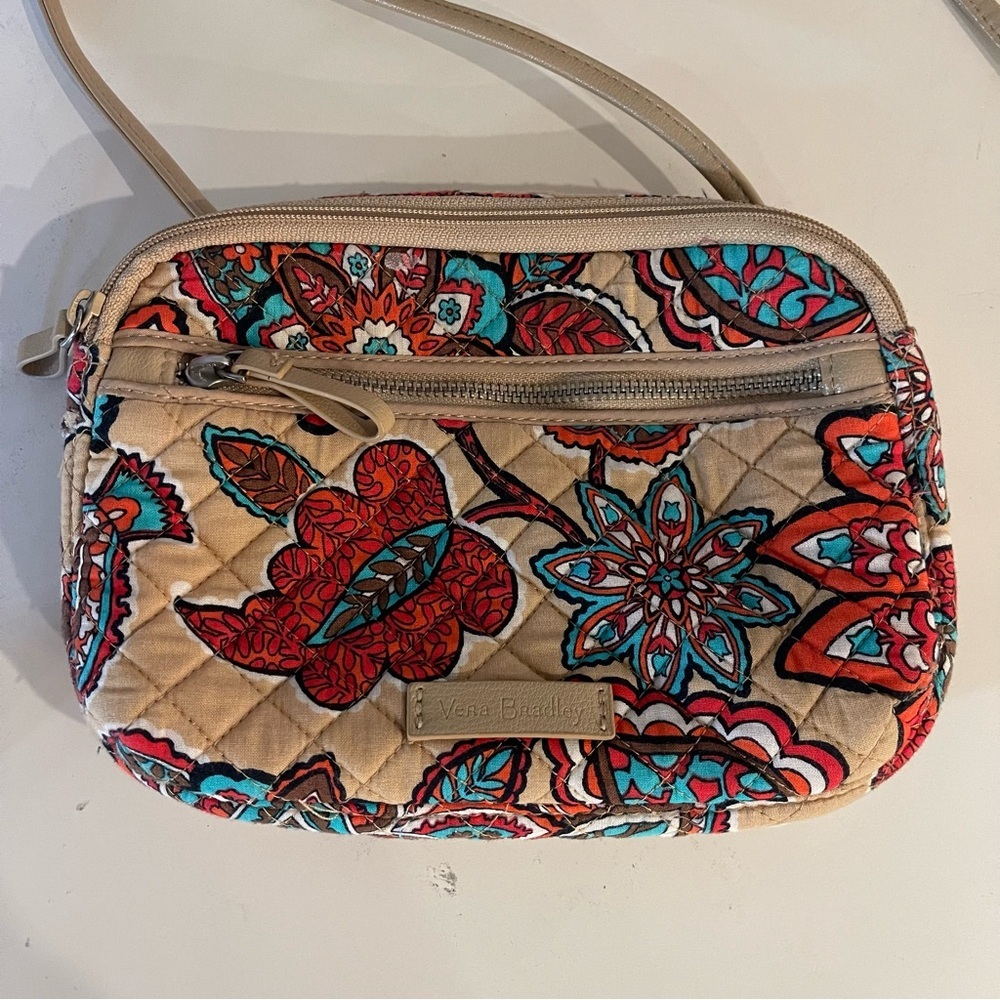 Vera Bradley RFID Crossbody Purse Bag Handbag In Desert Floral Print - Picture 2 of 15